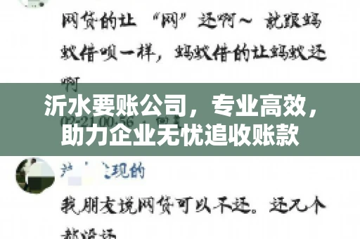沂水要账公司，专业高效，助力企业无忧追收账款