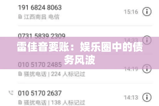 雷佳音要账：娱乐圈中的债务风波