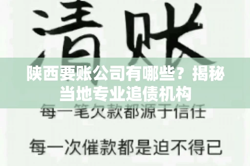 陕西要账公司有哪些？揭秘当地专业追债机构