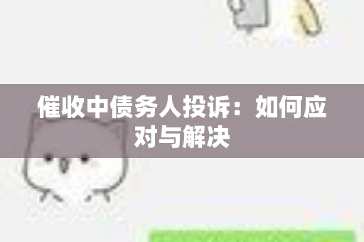 催收中债务人投诉：如何应对与解决