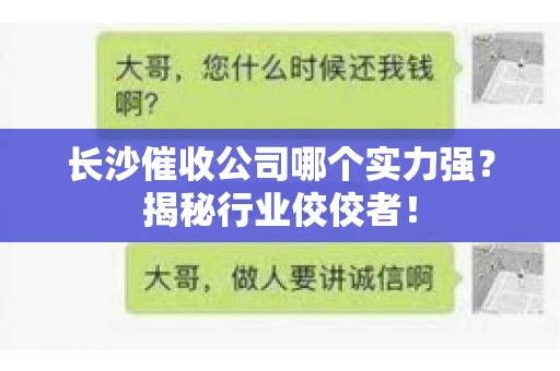长沙催收公司哪个实力强？揭秘行业佼佼者！