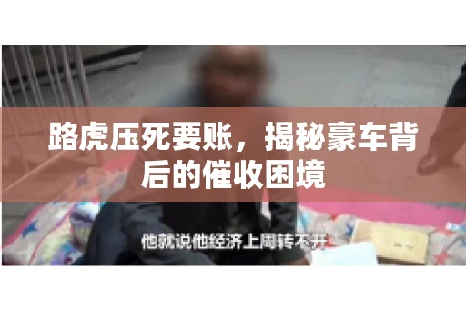路虎压死要账，揭秘豪车背后的催收困境